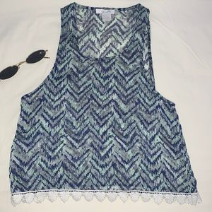 Delia*s Sheer Summer Tank Top